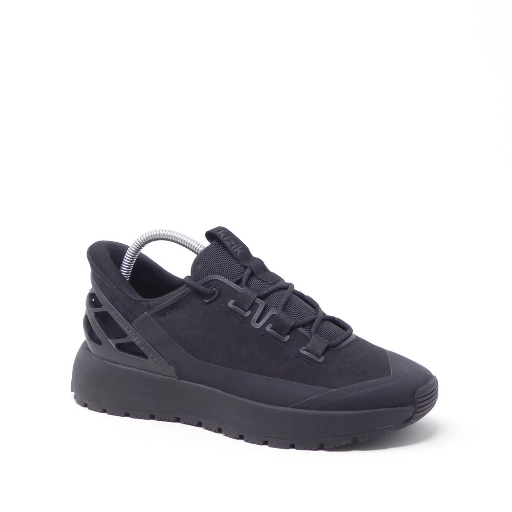 Kizik Sneakers Black Blackout Hands-Free Lace Up Wasatch Mens 8 / Womens 9.5